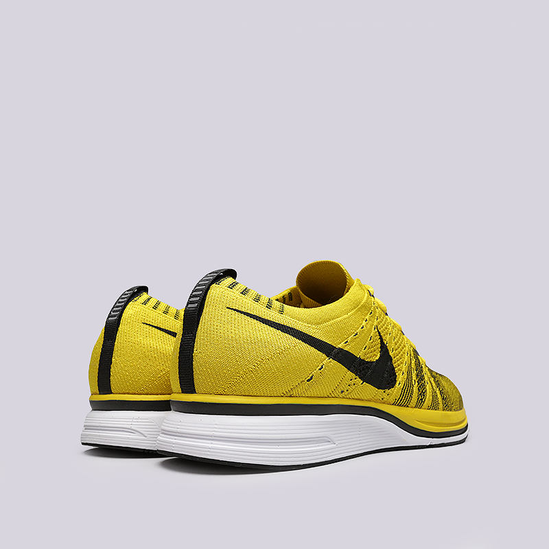 мужские желтые кроссовки Nike Flyknit Trainer AH8396-700 - цена, описание, фото 4